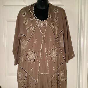 Marcia & Me & Co Women 3 Pc Embroidered Pants Suits